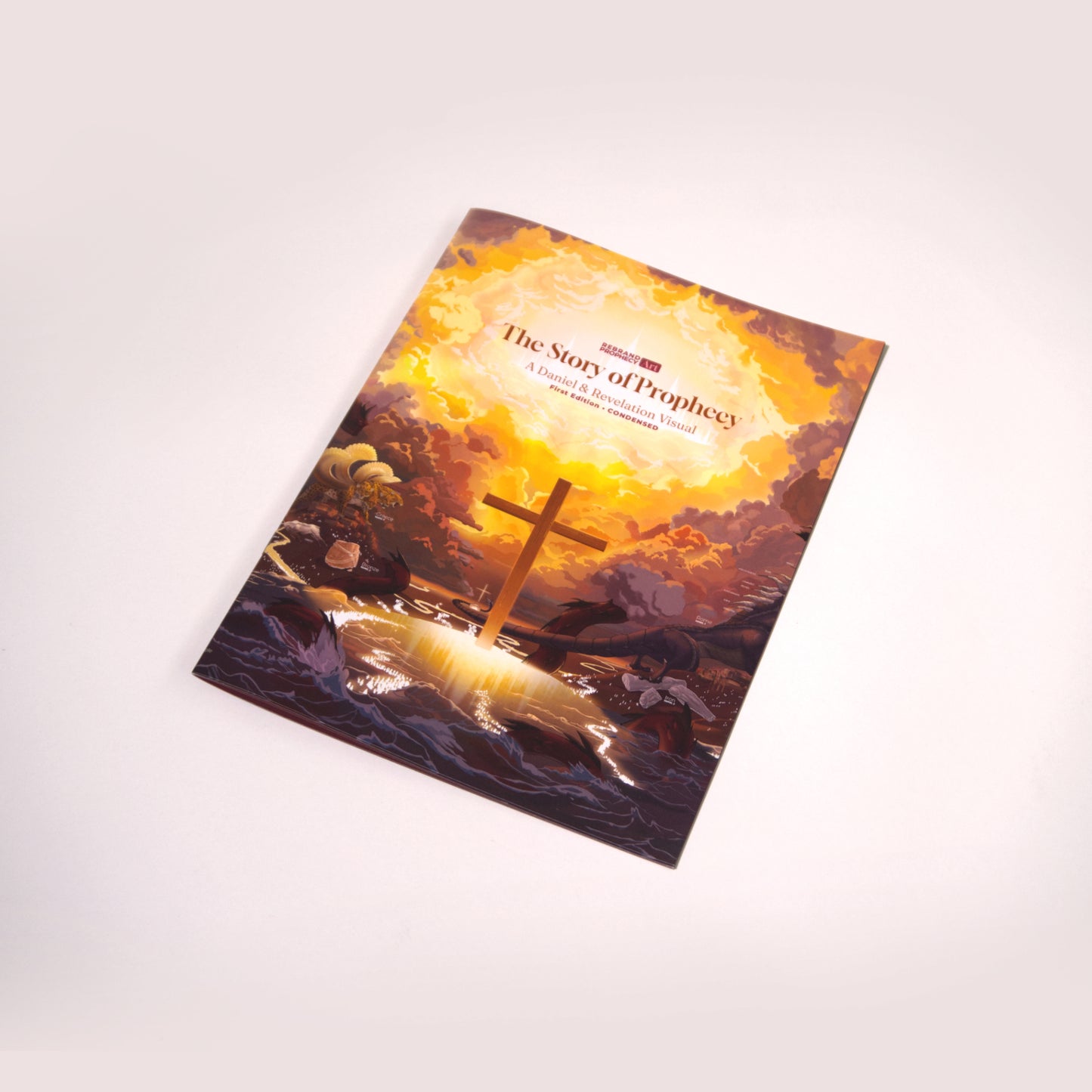 The Story of Prophecy | Bible Prophecy guide booklet front - Bible Prophecy Christian Home Decor Artwork - Daniel & Revelation Art - The Great Controversy illustration -  Babylon, kingdoms in Bible Prophecy, Empires throughout history