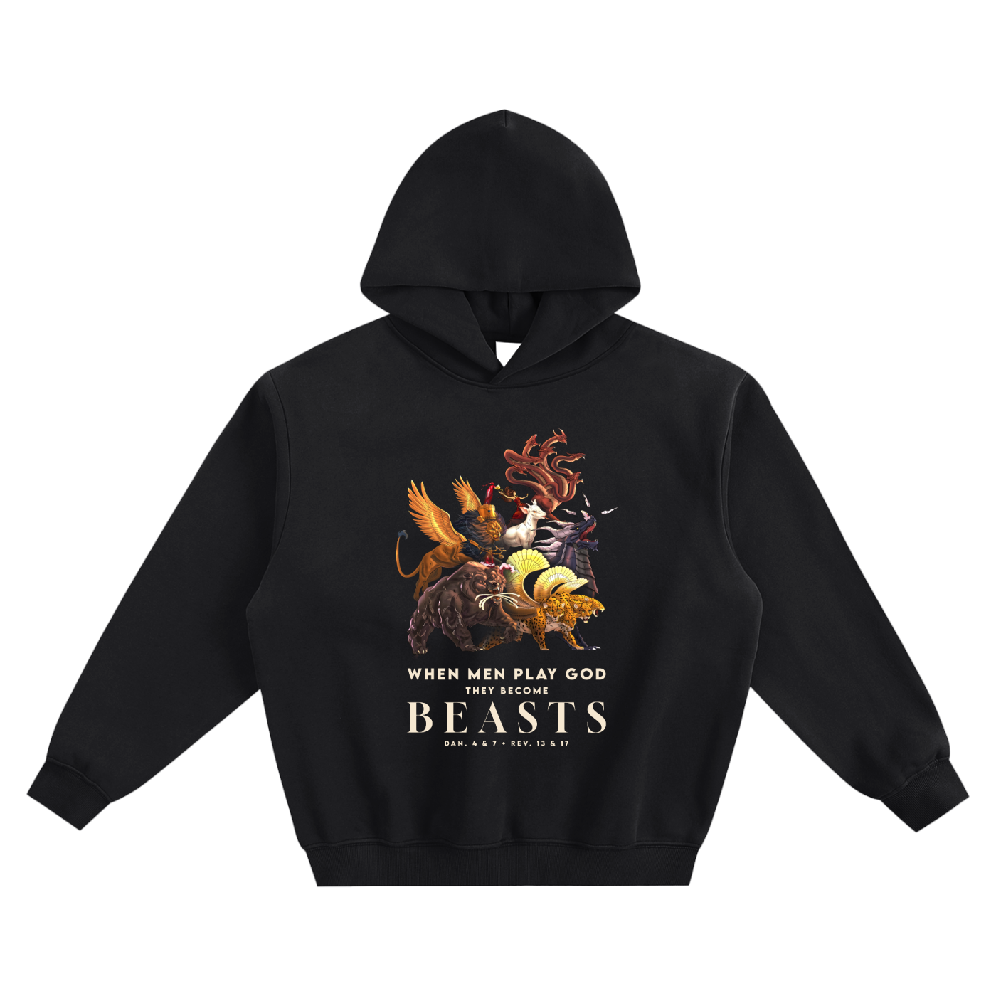 When Men Play God - COLOR EDITION - Fleeced Boxy Hoodie
