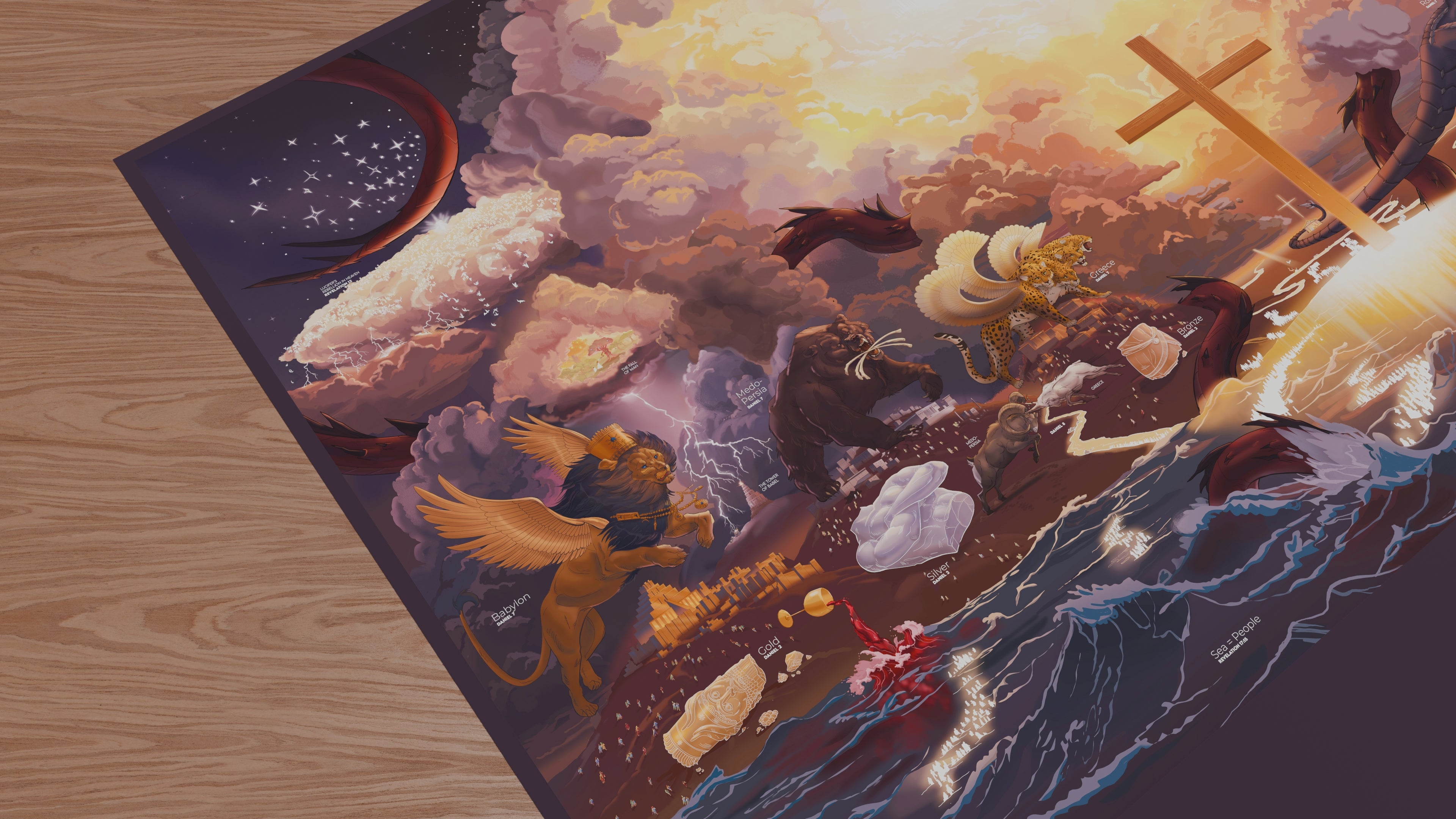 Load video: Animated Tour Video of The Story of Prophecy illustration.