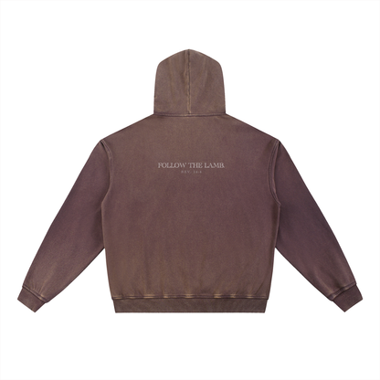 When Men Play God - LINE-WORK EDITION - Vintage Washed Gradient Fleece Hoodie