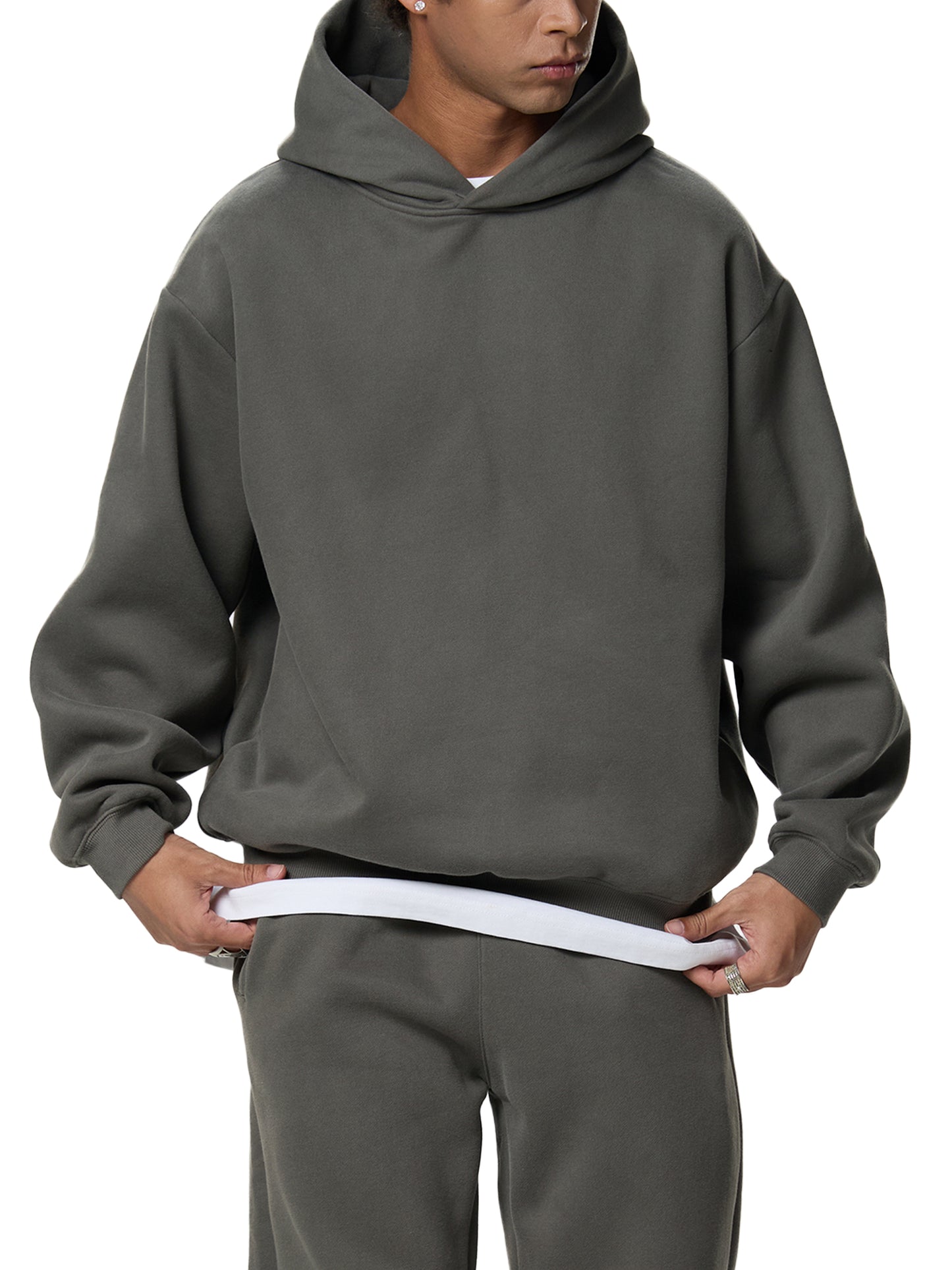 When Men Play God - LINE-WORK EDITION - Fleeced Boxy Hoodie