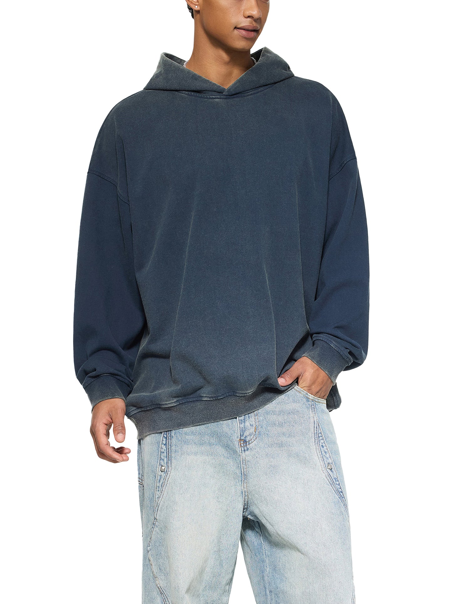 When Men Play God - LINE-WORK EDITION - Vintage Washed Gradient Fleece Hoodie