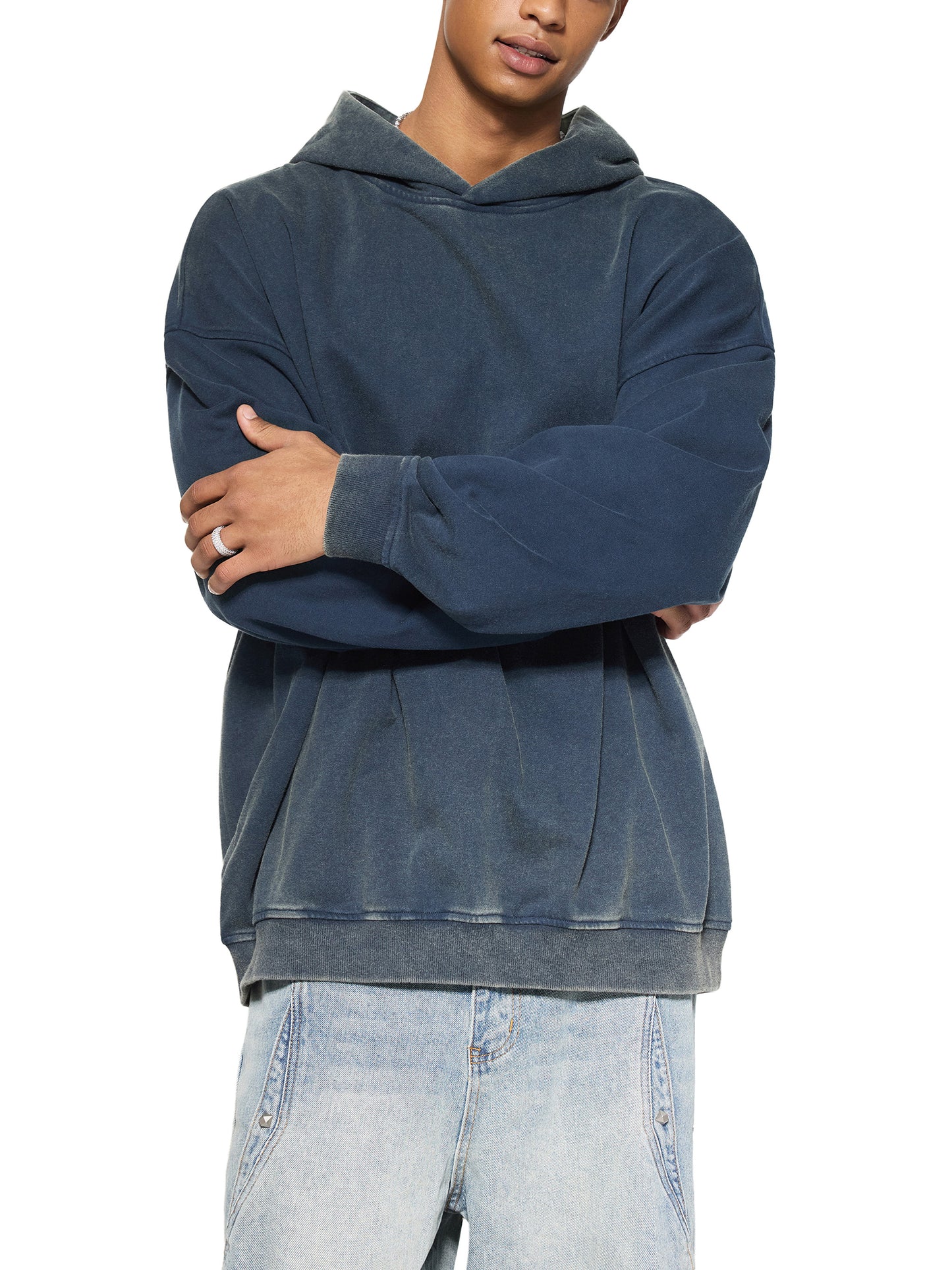 When Men Play God - LINE-WORK EDITION - Vintage Washed Gradient Fleece Hoodie